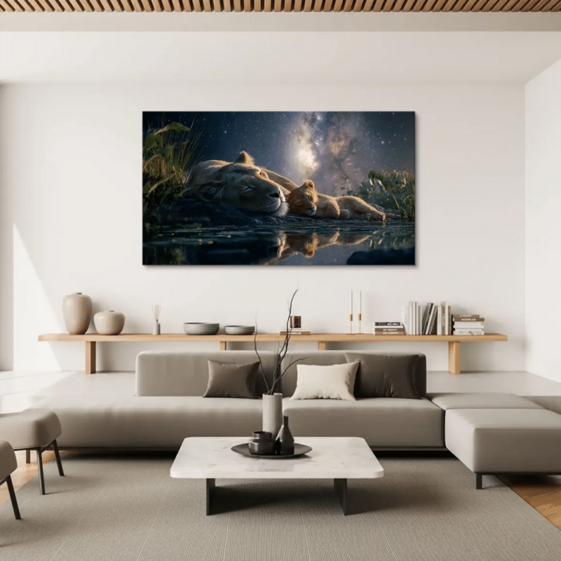 Wildlife artwork featuring Löwen Majesty