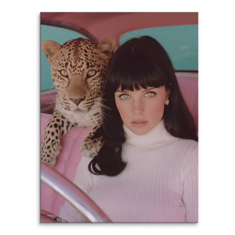 Leopard Diva Statement luxurious art print